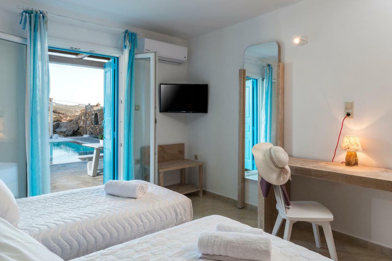 Вилла Wild View Mykonos Merchia Beach Экстерьер фото